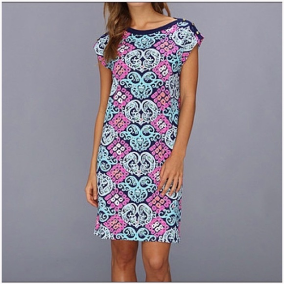 Lilly Pulitzer Dresses & Skirts - Women’s LILLY PULITZER Summer Robyn Pima cotton printed shift dress- Size Small